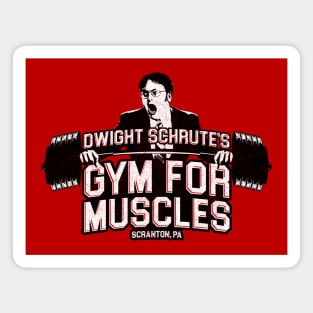 Dwight Schrute's Gym For Muscles Magnet